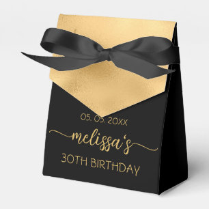 Ballotins 30e anniversaire Gold Foil Monogramme Nom Script