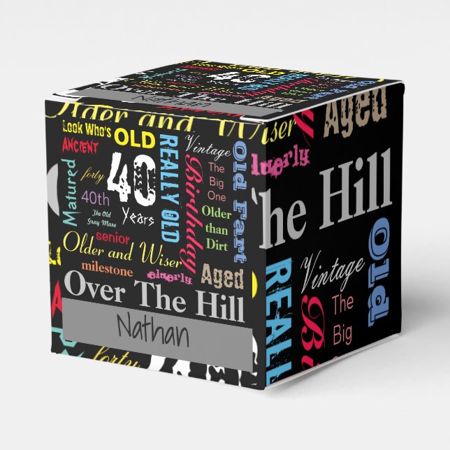 Ballotins 40e Joyeux Anniversaire dans un style Graffiti (Verso)