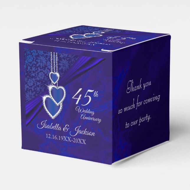 Ballotins 45e / 65e Anniversaire de Mariage Saphir (Verso)
