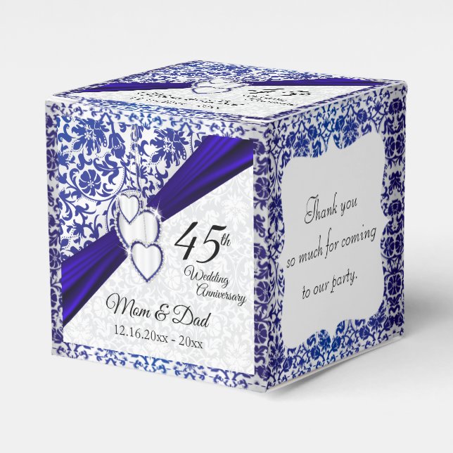 Ballotins 45ème / 65ème Sapphire Blue Anniversary Design (Verso)