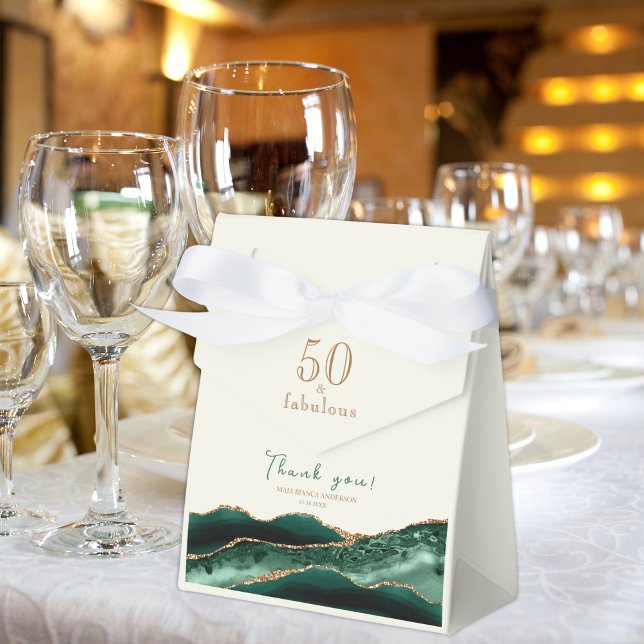Ballotins 50 ans et Fabuleux Émeraude Vert Agate Merci (Créateur téléchargé)