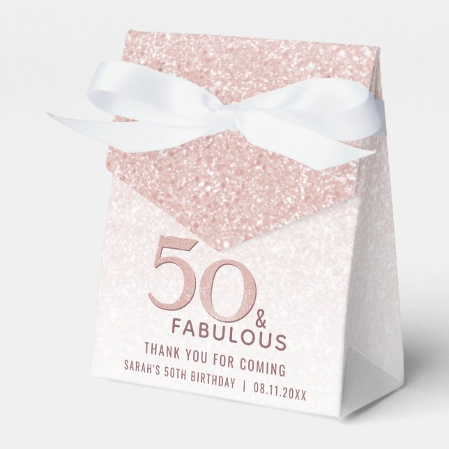 Ballotins 50 et fabuleux Anniversaire Rose Parties scintilla (Verso)