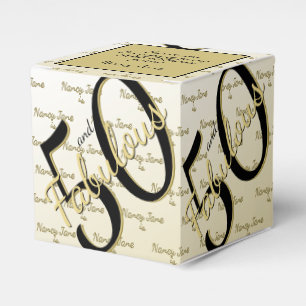 Ballotins 50 et fabuleux message d'anniversaire Black/Gold