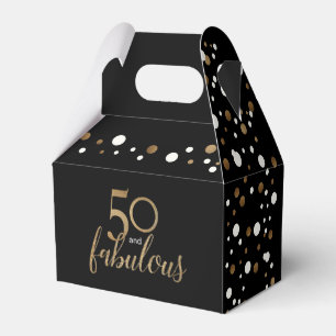Ballotins 50 & fabuleuse boîte d'anniversaire Gold Confetti