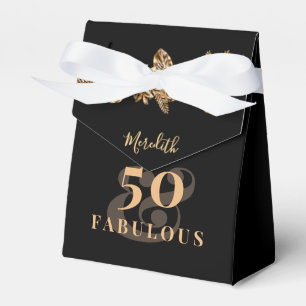 Ballotins 50e anniversaire Luxe Golden Flowers élégant Class
