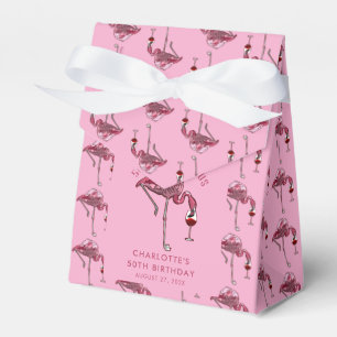 Ballotins 50e fête d'anniversaire 50 et Flamant rose fabuleu