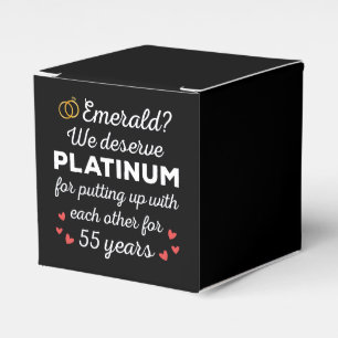 Ballotins 55e anniversaire du Mariage I - Emerald Funny Coup