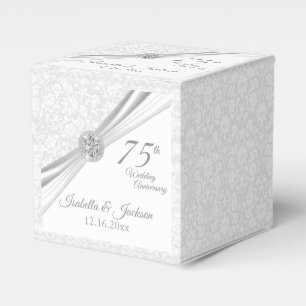 Ballotins 60e / 75e Anniversaire de Mariage Diamant sur Fond