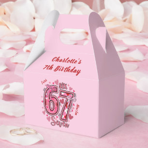 Ballotins 6 7 Six Seven Meme Tendance Rose Filles 7ème Anniv