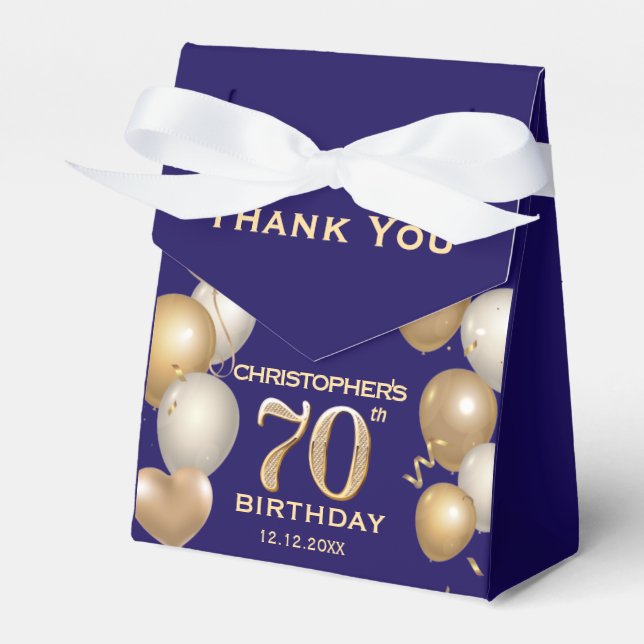 Ballotins 70e Anniversaire Marine Bleu et Ballons d'or (Verso)