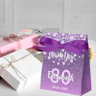 Ballotins 80e anniversaire violet rose parties scintillant n