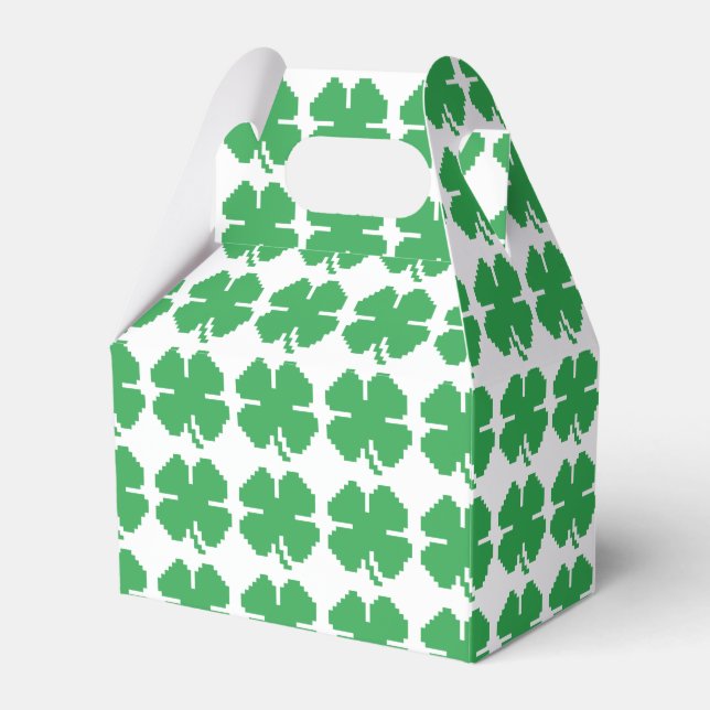 Ballotins 8 bits Pixel Lucky Four Leaf Clocher (Verso)