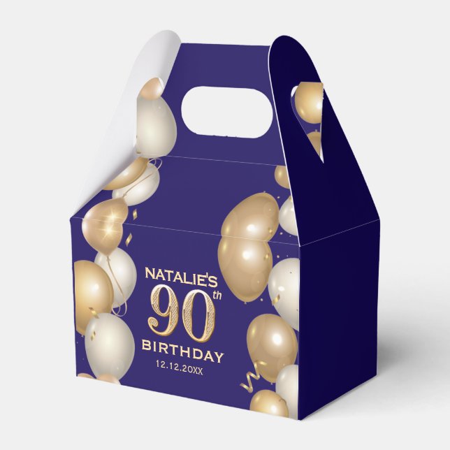 Ballotins 90e Anniversaire Marine Bleu et Ballons d'or (Verso)