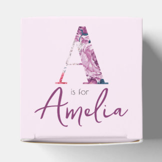 Ballotins A est pour Amelia Nom Reveillez Baby shower de fêt