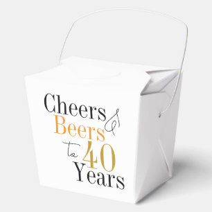 Ballotins À la santé et bières pour les 40 ans de fête d'ann