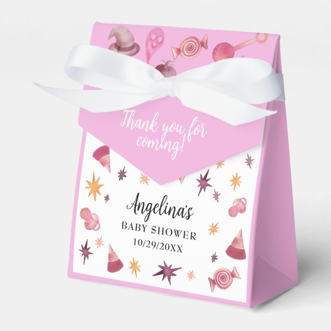 Ballotins A Little Boo Pink Halloween Baby Shower (Verso)