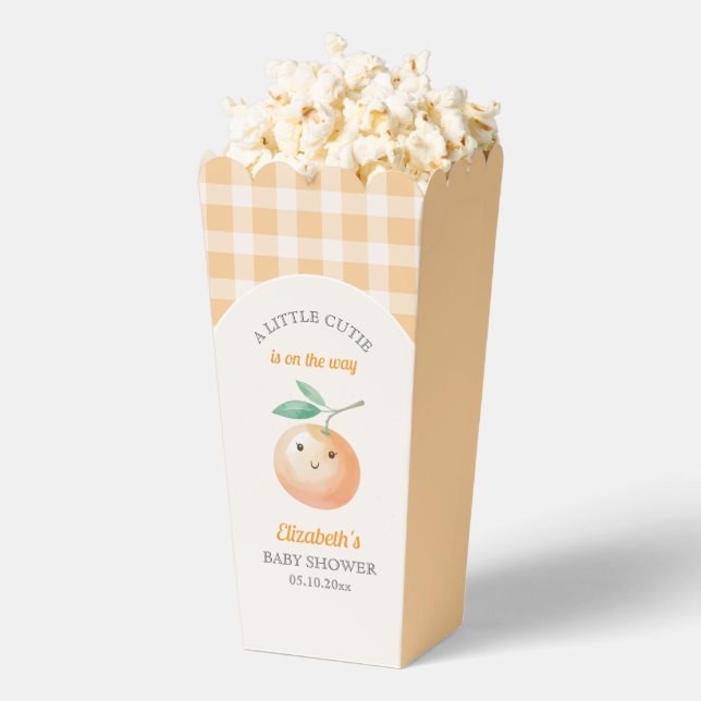 Ballotins A Little Cutie Orange Gingham Citrus Baby Shower (Sauté)