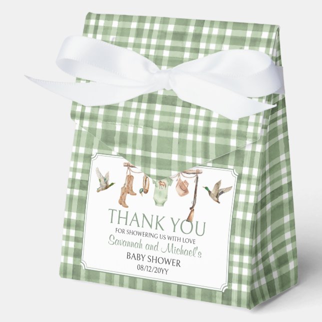 Ballotins A Little Hunter Baby Shower Favor Box (Recto)