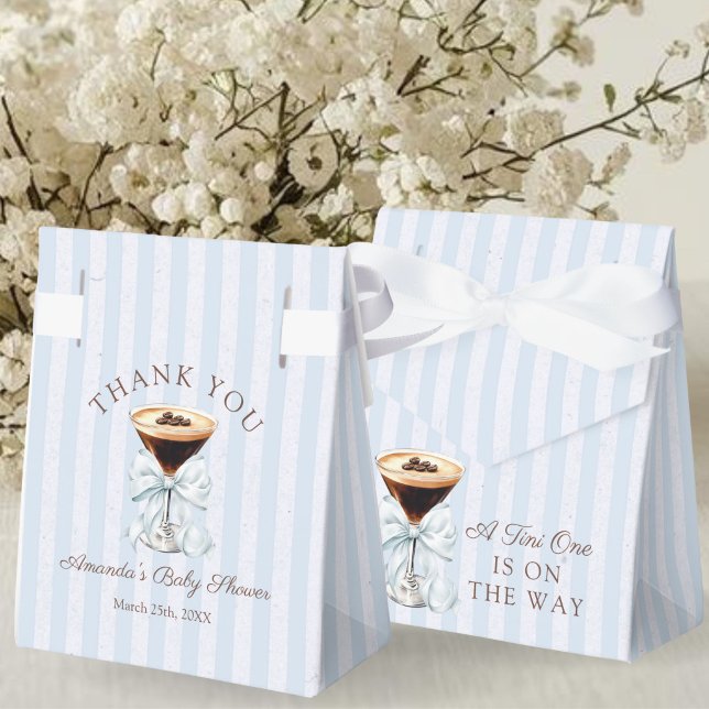 Ballotins A Tini One Espresso Martini Baby Shower Gift (A tini one is on the way Espresso martini baby shower Thank you Favor Gift Boxes)