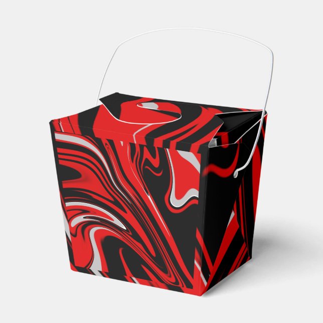 Ballotins Abstrait rouge et noir (Verso)