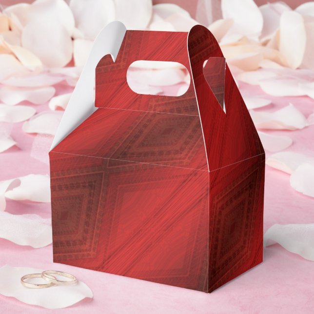 Ballotins Acceptation | Motif de Boho Eclectique Rouge (Mariage)