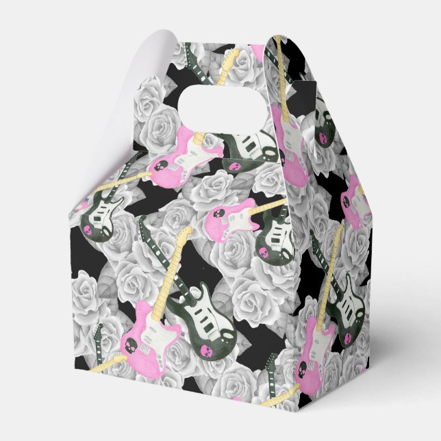 Ballotins Ado filles rock roll rose fête de faveur boîte (Verso)