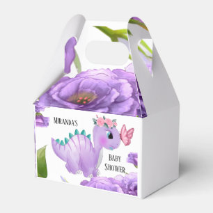 Ballotins Adorable Dinosaure Violet Baby shower Floral