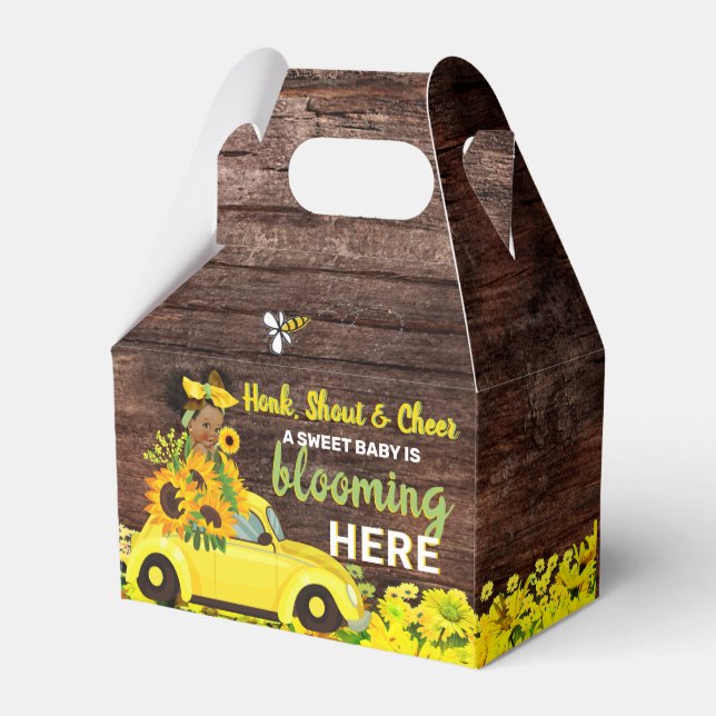 Ballotins Adorable fille de bébé ethnique |Tournesol jaune r (Arrière)