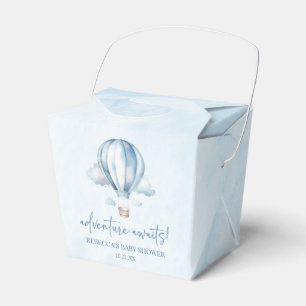 Ballotins Adventure Attend ! Baby shower Blue Hot Air Balloo