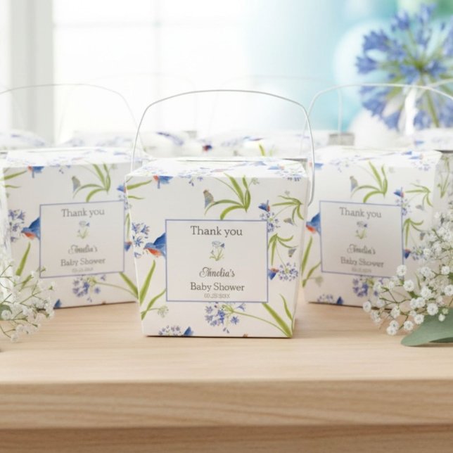 Ballotins African Lily with Bluebird Mother and Baby (Créateur téléchargé)