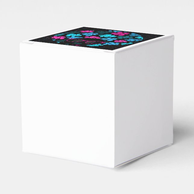 Ballotins Afro Diva Turquoise & Rose Chaud (Verso)