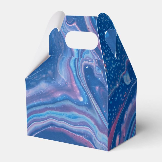 Ballotins Agate de marbre bleu et rose Résumé (Verso)