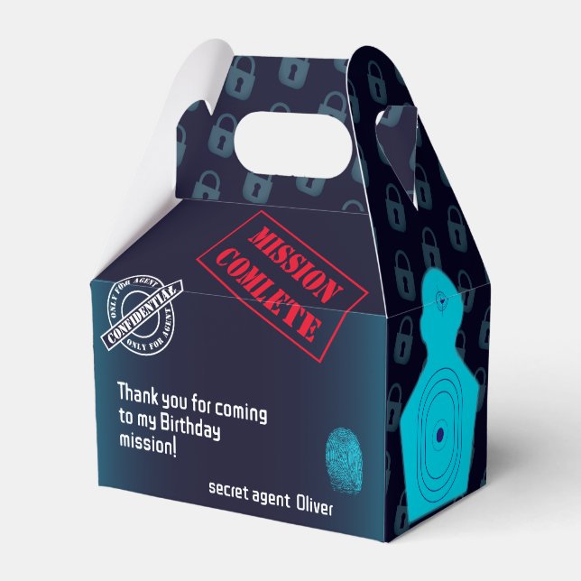 Ballotins Agent secret Détective Spy Mystery Party (Verso)