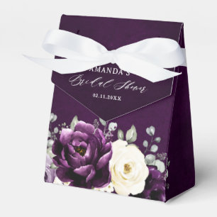 Ballotins Aiguille Plum violet Ivoire Blanc Floral Mariage F