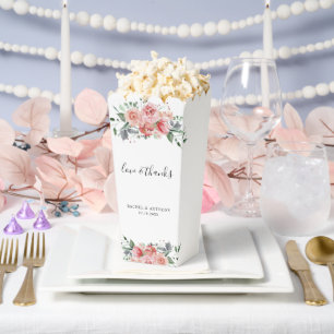 Ballotins Aimer & Merci Rose Rose Aquarelle Mariage Chic