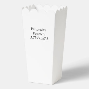 Ballotins Ajoutez Votre Propre Design Popcorn 3.75x3.5x7.5
