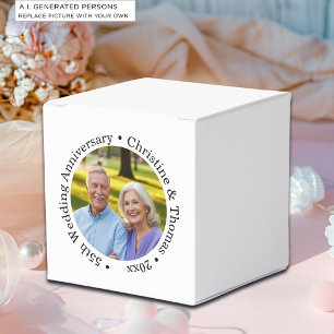 Ballotins Ajoutez votre propre photo de couple 55e anniversa