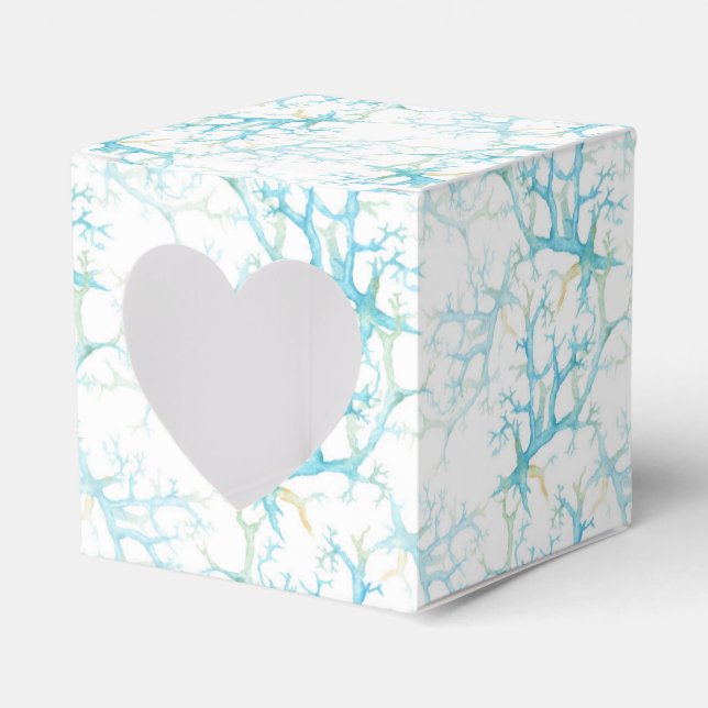 Ballotins Algues bleues et jaunes et coraux nautiques (Verso)