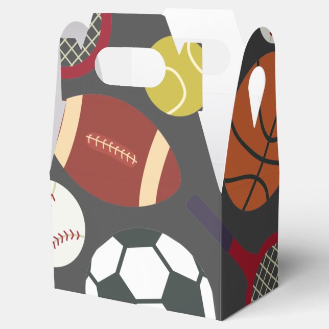 Ballotins All-Star Sports First Birthday Treat Box (Ouvert)