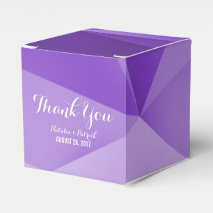 Ballotins Amethyst Jewel Tones Wedding Favor Boxes