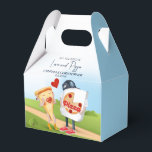 Ballotins Amour à la pizza drôle<br><div class="desc">Une tranche de fromage de Pizza en haut de la ville tombe pour un cool et voler Pizza Delivery Box.</div>