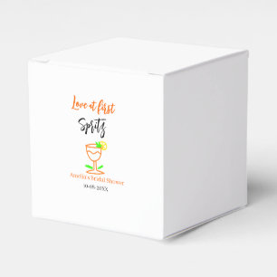 Ballotins Amour au premier spritz orange mariage noir enterr