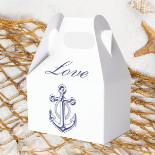 Ballotins Amour d'ancrage Marin Bleu Nuit Mariage Nautique