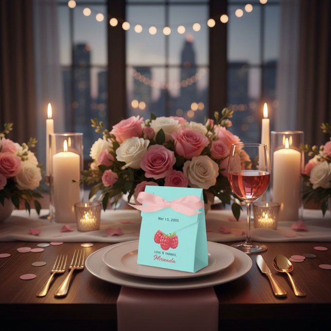 Ballotins Amour et Remerciements Framboise Personnalisé (Créateur téléchargé)