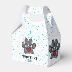 Ballotins Amoureux des chiens Dessin Aquarelle Bleu Peinture