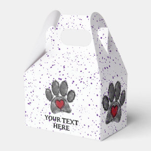 Ballotins Amoureux des chiens Dessin Aquarelle Purple Peintu