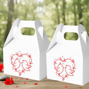 Ballotins Amoureux Fantaisistes Jardin Bohème au Coeur Rouge