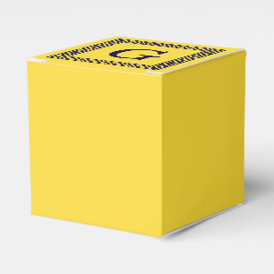 Ballotins Ananas, Clé grecque bleue marine #1 Monogramme enc