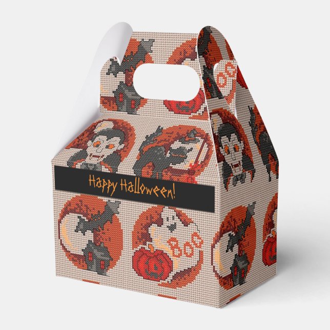 Ballotins Ancien Ballotin Halloween Faux Cross-Stitch (Verso)