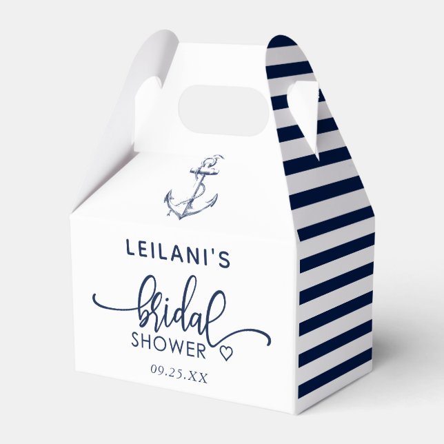 Ballotins Ancre Fête des mariées nautique blanc (Verso)